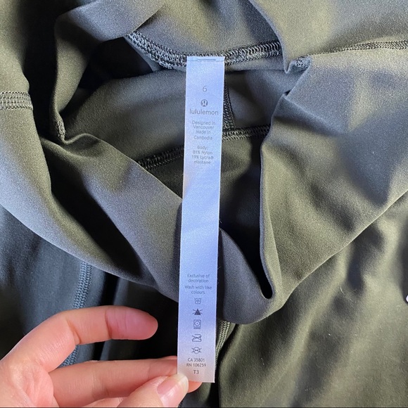 Lululemon Align Pant II *25" Dark Olive NWOT - Picture 7 of 16